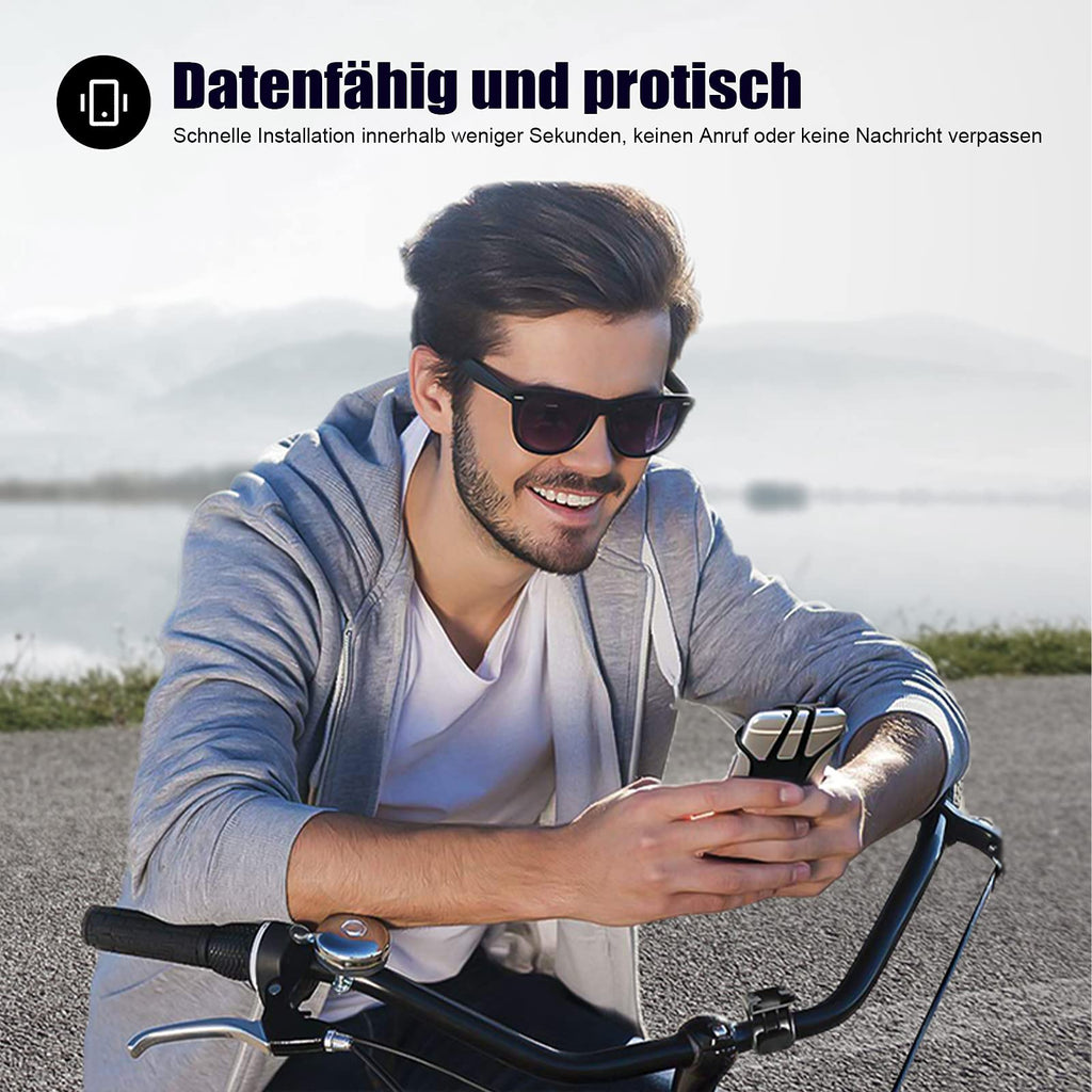 Handyhalterung Fahrrad, Deerfun Universal Handyhalter Motorrad Abnehmbar 360°Verstellbare Fahrrad Handyhalterung für 4,0-7,0 Zoll Smartphone
