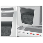 Leitz IQ Aktenvernichter Office Pro, Partikelschnitt Sicherheitsstufe P4, 22-20 Blatt (70-80 g/m²), TÜV+GS zertifiziert, 4 Stunden Dauerbetrieb, 30L Behälter, Sehr leiser Schredder für Büro, 80050000