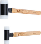 BGS 1859 | Schonhammer-Satz | Hickory-Stiel | rückschlagfrei | Ø 30 / 45 mm | 300 / 550 g | 2-tlg. | Kunststoffhammer