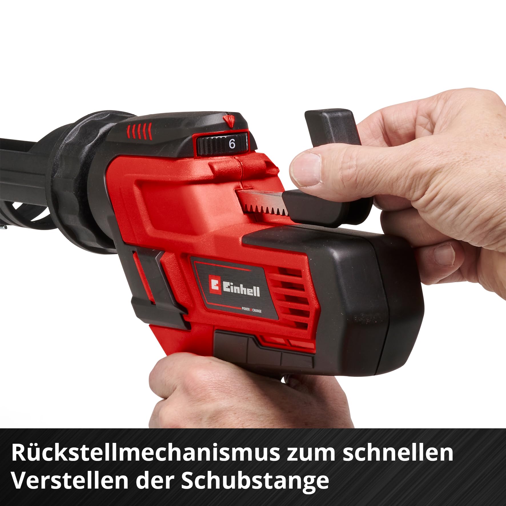 Einhell Akku-Kartuschenpistole TE-SG 18/10 Li-Solo Power X-Change (18 V, für 310 ml-Kartuschen, bis zu 2.000 N, einstellbare Drehzahl, ohne Akku)