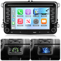 NHOPEEW 7 Zoll Android Autoradio mit 4 + 64 GB und USB Typ-C-Anschluss für VW Passat B6, B7 Golf 5 6 Jetta T5 EOS POLO Touran Seat Sharan Unterstützt CarPlay und Android Auto WiFi GPS + Rückfahrkamera