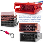 Adapter Kabel Auto Radio aktiv System ISO kompatibel mit Audi VW Seat Bose DSP