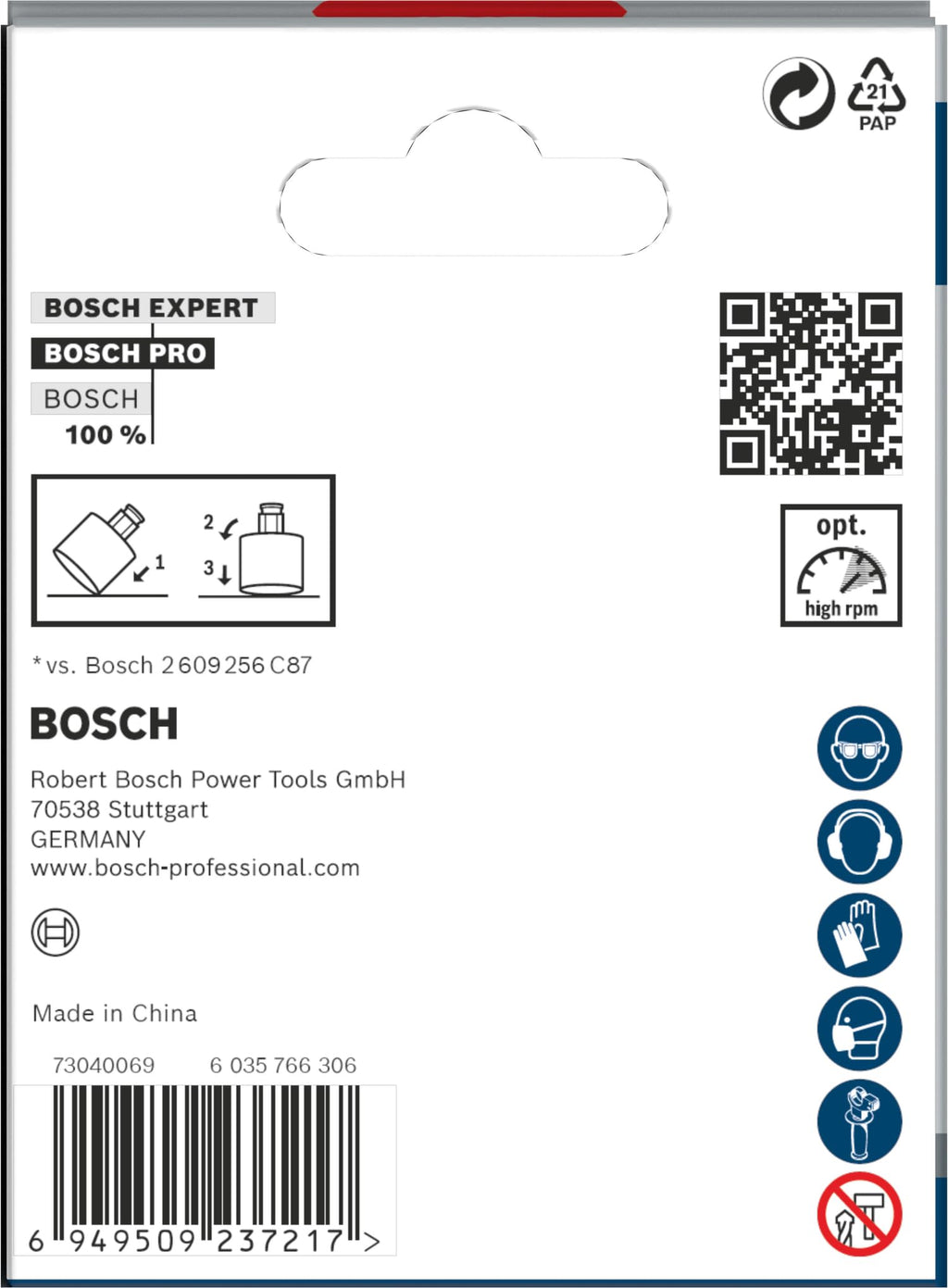 Bosch 1x PRO Tile Power Change Plus Lochsäge (für Harte Fliesen, Weiche Fliesen, Ø 68 mm, Professional Zubehör Bohrmaschine)