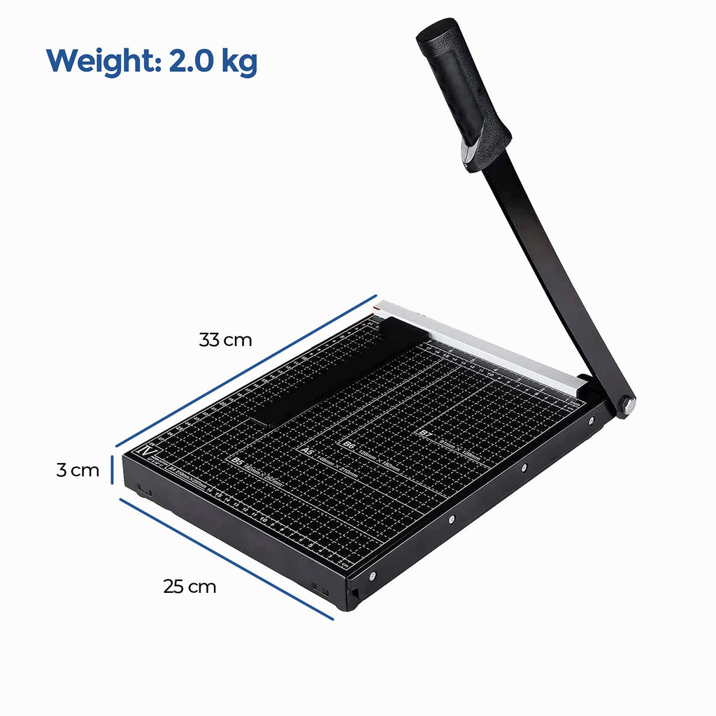 Ediesi, Papierschneider, A4, Schneidemaschine, Papierschneidemaschine, Hebelschneider, Schere für Papier und Fotos, Manuell, höchste Präzision, 4 Farben erhältlich (Schwarz, A4)