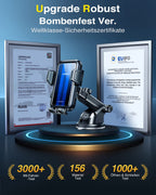 VANMASS 2025 【Neueste & Stärkste】 Handyhalterung Auto Militär-Klasse Handy Halterung Auto【Über 20KG Saugkraft】 Armaturenbrett Scheibe Autohalterung LKW für iPhone 16 Pro Max 15 14 Samsung S24 Android