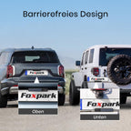 Foxpark Solar Kabellos Digital Rückfahrkamera Set (1080P), 3 Min. DIY Installation, Unterstützt 2 Kameras Funk mit 5" Monitor, IP69K Wasserdicht für Auto, SUV, Van, Wohnmobil