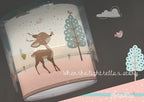 Dalber Kinder Tischlampe Nachttischlampe kinderzimmer Loving Deer Reh Tiere Rosa, 61271, E14