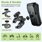 BTNEEU Handyhalterung Motorrad Wasserdicht Universal Anti-Shake Telefonhalterung mit Touchscreen Sonnenblende 360° Drehbar Halterung Motorrad Metall für Smartphone bis zu 7,0" (Schwarz C)