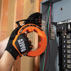 Klein Tools 56335 | Einziehband Federstahl 7,6 m | Elektriker Kabel-Einziehband mit Markierungen alle 30 cm | Strapazierfähig und flexibel | Griffiges, kompaktes Ziehband