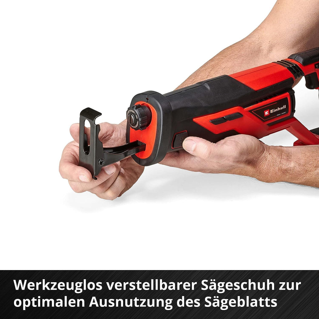 Einhell Akku-Universalsäge TE-AP 18/26 Li-Solo Power X-Change (Li-Ion, 18V, 26 mm Hubhöhe, 18 cm Schnitttiefe in Holz, inkl. Sägeblatt, Lieferung ohne Akku & Ladegerät)