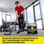 Kärcher Sauger T 7/1 Classic, Sauger für Textil- und Hartböden, Behälter: 7 l, Leistung: 850 W, Schalldruckpegel: 62 db(A), Gewicht: 3,5 kg, Kabel: 7,5 m, Permanent-Filterkorb