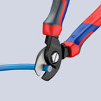 KNIPEX Kabelschere mit Comfort-Griffen 165 mm, 95 12 165