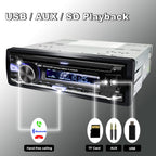 Alondy 1DIN Autoradio Bluetooth mit CD/DVD Player USB AM/FM/RDS Radio Freisprecheinrichtung SD AUX
