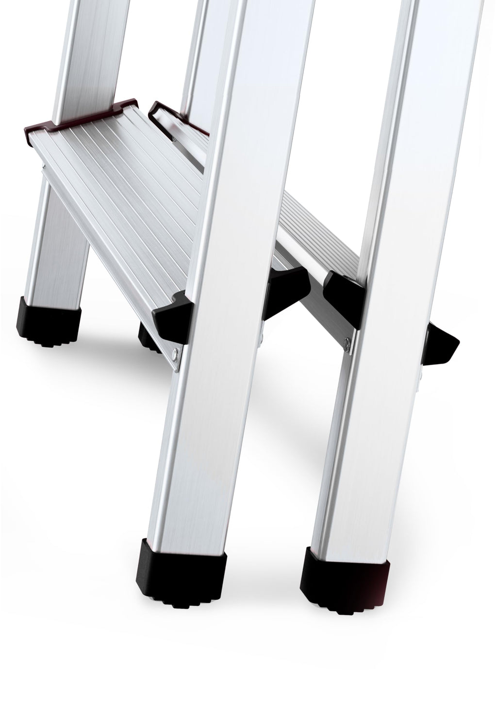 DRABEST Trittleiter Klapptritt Alu Leiter 2 x 8 Stufen Beidseitig Mehrzweckleiter bis 125 kg Belastbar Stehleiter…