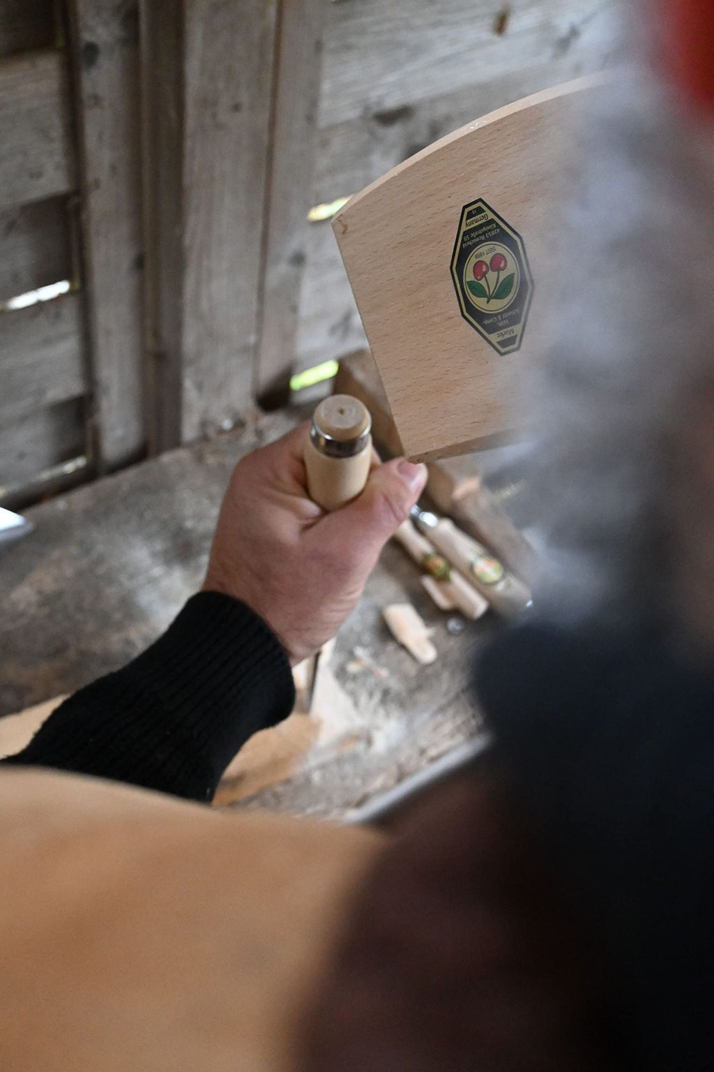 "KIRSCHEN" Werkzeuge 1001030 | hochwertige Stechbeitel mit Weißbuchenheft, handgeschmiedet in Deutschland - 30mm