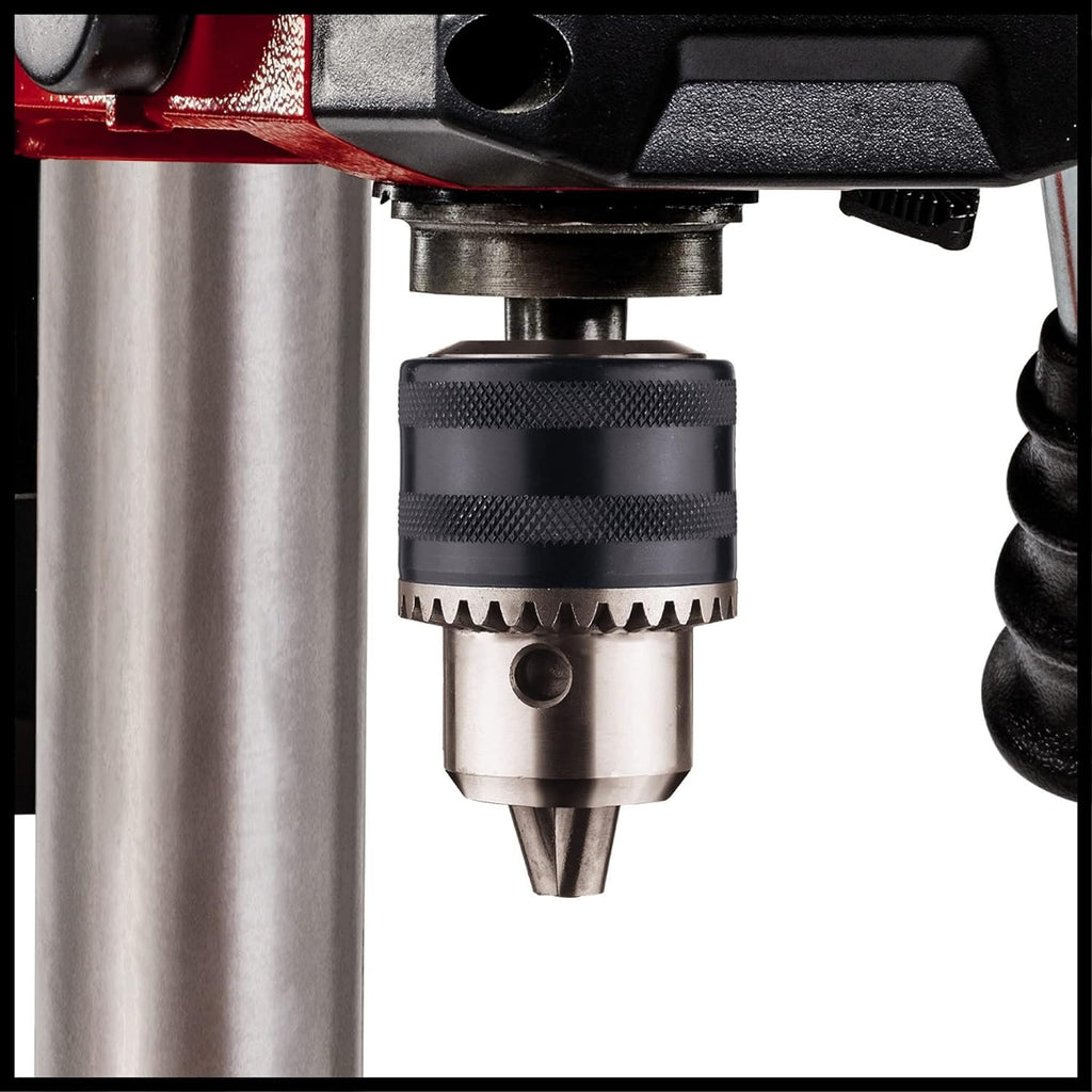 Einhell Säulenbohrmaschine TC-BD 450 (450 W, Bis 2650 Min-1, 5 Stufen, Max. Bohrtiefe 50 Mm, Bohrtiefenanzeige, Einstellbarer Tiefenanschlag, Neig-/drehbarer Und Höhenverstellbarer Bohrtisch)