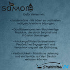 25 KG GLASPERLEN STRAHLMASTER STRAHLMITTEL 70-110 µm STRAHLGUT GLASPERLEN SANDSTRAHLEN MICROGLASPERLEN