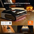 roborock F25 Combo Nass Trockensauger Akku Staubsauger 5-in-1, 90°C Hochtemperatur Selbstreinigung und Trocknung, 20.000 Pa Absaugleistung, Ultraleise Stielstaubsauger für Tierhaare, Harte Böden
