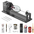 Creality Offizielles Rotary Kit Pro, Laser Rotary Roller 3 in 1 Multifunktions Gravur Zubehör für Lasergravur, Backenfutter Rotary zum Gravieren zylindrischer Objekte, Weinglas, Baseballschläger, Ring