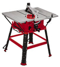 Einhell Tischkreissäge TC-TS 254 U (2.200 W, 80 mm Schnitthöhe, Ø 254 mm Sägeblatt, Winkelanschlag, Parallelanschlag, Auflagenvergrößerung, Staubabsauganschluss)