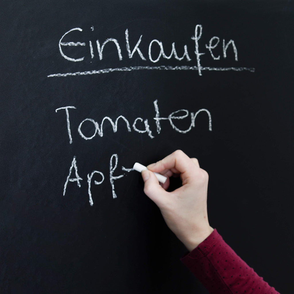Werkzeyt Tafelfolie - Magnetisch - Selbstklebend & leicht anzubringen-Ideal zum Schreiben & Anheften von Notizen-inkl. Tafelkreide & Magneten/Kreidetafel/Magnetfolie / B29209, 90 x 60 cm (magnetisch)