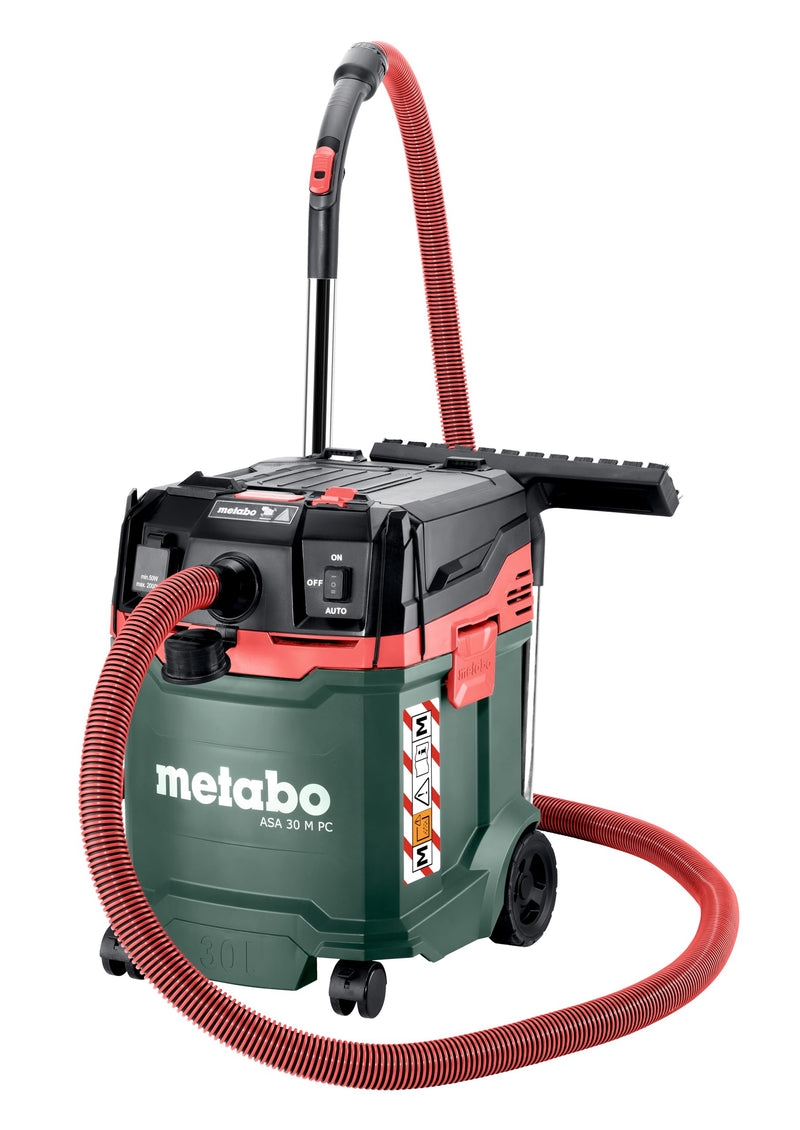 metabo ASA 30 M PC Allessauger – 602087000 – Nass-/Trockensauger mit integrierter Filterabreinigung – 8 m Kabellänge