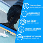 Eiskratzer Auto [2 Stück] - Messing TESTSIEGER 2024* - schnell, mühelos & schonend - Murska Scheibenkratzer Auto - effizient & sicher Schneekratzer Auto - Premium HIPS & Messingklinge - aus Finnland