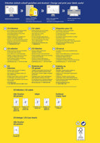 AVERY Zweckform C6074-20 selbstklebende CD-Etiketten (40 blickdichte CD-Aufkleber, Ø 117 mm auf A4, ClassicSize, Papier hochglänzend, bedruckbare Klebeetiketten für alle Inkjet-Drucker) 20 Blatt, weiß