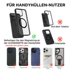 MSXTTLY Vakuum Magnetischer Handyhalterung Auto für Magsafe Autohalterung, 2026 Upgraded Vmag-S1 Handyhalterung Auto Magnet für Alle Handys, 360° Drehbar, Schwarz