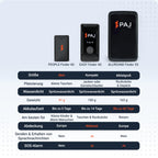 PAJ GPS Allround Finder Version 2023 - GPS Tracker etwa 20 Tage Akkulaufzeit (bis zu 60 Tage im Standby Modus) Live-Ortung Peilsender für Auto, Personen