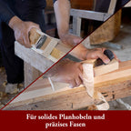 SUIZAN Kanna Japanischer Handhobel 60mm - Professionelle Holzhobel Blockhobel Holzbearbeitungswerkzeuge