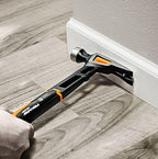 Fiskars Klauenhammer IsoCore M zum Einschlagen der Nägel, Länge: 34 cm, Gewicht: 0,82 kg, Schwarz/Orange, 1020213