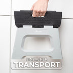 Vileda Tritthocker klappbar 23cm - für Erwachsene & Kinder bis 150kg - Inkl. Anti-Rutsch-Beschichtung - Klapphocker Faltbar 150 kg Ideal für Haushalt & Alltag - faltbarer Schemel