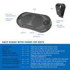 BESIGN BK06 Kfz Bluetooth V5.0 Freisprechanlage Visier Auto Kit, verbindet mit Siri & Google Assistant, Auto EIN Aus, Wireless Freisprecheinrichtung für Auto