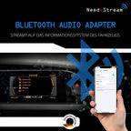 Need4Stream Bluetooth Audio Interface mit Titellisten, N4S300A-2G A2DP, kompatibel mit Audi Music Interface und MMI 2G, geeignet für iPhone und Android Smartphone