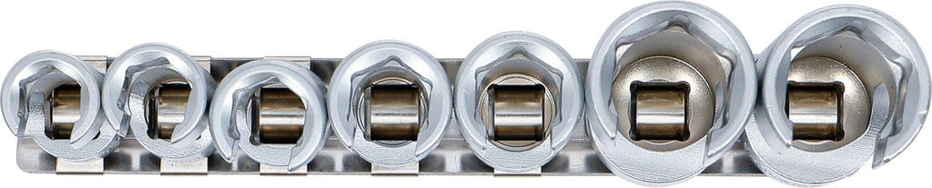 BGS 1105 | Spezial-Steckschlüssel-Einsatz-Satz, geschlitzt | 10 mm (3/8") | SW 10 - 19 mm | 7-tlg.