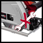 Einhell Tauchsäge TE-PS 165 (1.200 Watt, werkzeuglose Einstellung bei Schnitttiefe + Neigungswinkel, hochwertiges Hartmetall-Sägeblatt, Sägeblattarretierung)