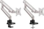 ICY BOX Monitor Halterung für 1 Monitor bis 32 Zoll (bis 8kg, VESA 75x75/100x100), Monitorständer aus Stahl, Schwenk-& Neigbar, Befestigung auf Tischplatte/Tischkante, IB-MS313-T, Schwarz