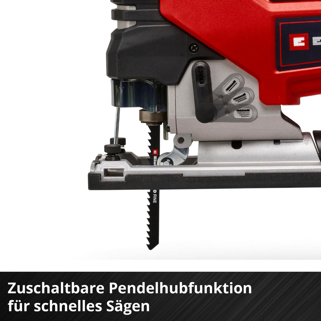 Einhell Professional Akku-Stichsäge TP-JS 18/135 Li BL Power X-Change (18 V, 135 mm Schnitttiefe in Holz, 26 mm Hubhöhe, Brushless, inkl. Sägeblatt, ohne Akku und Ladegerät)