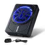 VEVOR Untersitz Auto Subwoofer 440 W 254 mm schlanker Auto Subwoofer unter dem Sitz Subsystem mit eingebautem Verstärker, Hoch-/Niedrigpegel-Eingang und Lautstärkeregler für SUVs Lkws