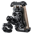 Lamicall Motorrad Handyhalterung Fahrrad Handyhalter - [720° Drehbarer Metall-Arm] Doppelte Vibrationsgedämpft Handy Halterung Motorrad, Diebstahlsicher Lenker Motorradhalterung für iPhone 17/16/15/14