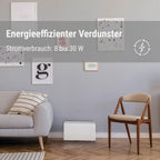 Stadler Form Luftbefeuchter Oskar big, energiesparender Raumbefeuchter für Räume bis 100 m² / 250 m³, Verdunster mit Abschalt-Automatik, dimmbare LEDs, sehr leise, schwarz