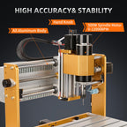 LUNYEE 500 W Ganzmetall CNC-Fräsmaschine, 3018 Pro Max CNC-Holzfräse, 3-Achsen-Metall fräsmaschine zum Schneiden von Holz, Acryl, MDF, PCB-Kunststoff, Arbeitsbereich: 300 x 180 x 80 mm