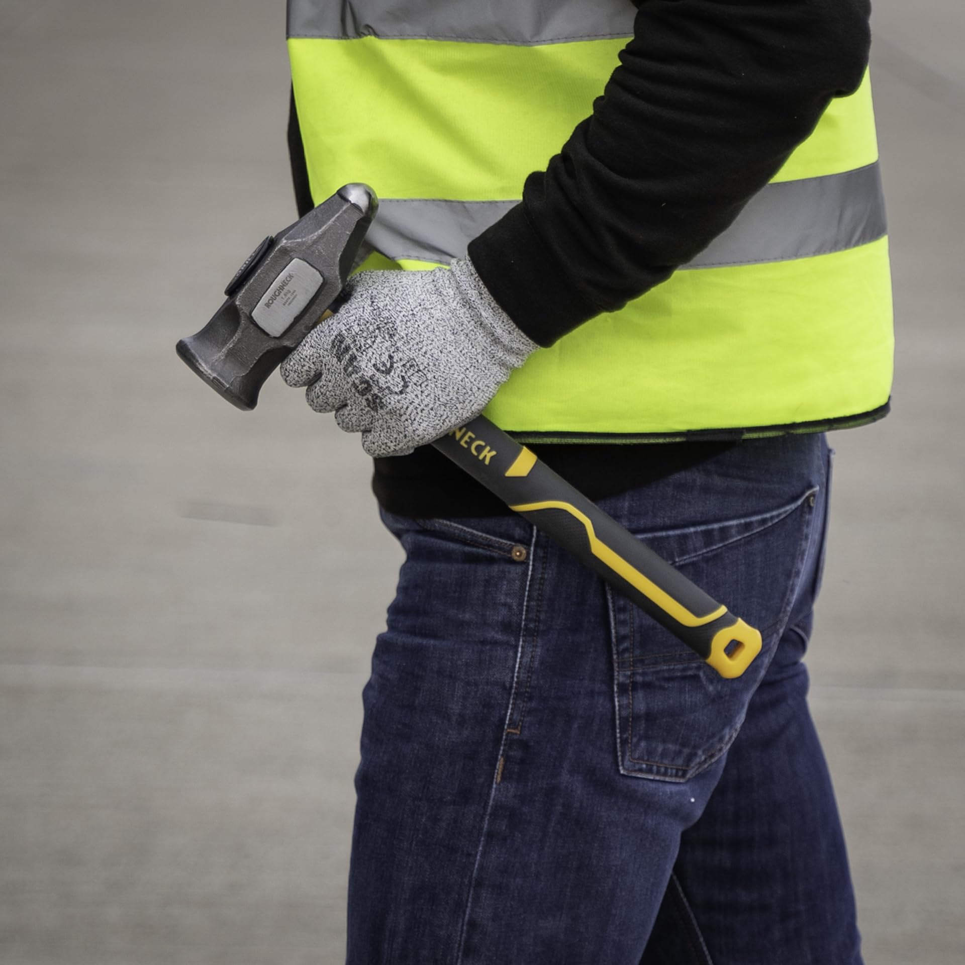 Roughneck Gorilla ROU65804 Mini-Vorschlaghammer, Fiberglas, 1,8 kg/1,8 kg, mit Kompressions-Griff