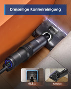 Tineco FLOOR ONE S7 Stretch Steam Nass Trockensauger 160 °C HyperSteam Dampfreiniger, 80 Min Laufzeit, DualBlock Anti-Tangle, FlashDry Selbstreinigung, Dreiseitige Kantenreinigung, hartnäckige Flecken