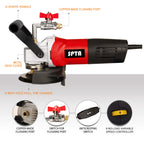 Nasspolierer, SPTA 800W / 220V 100mm Nass Poliermaschine mit variabler Geschwindigkeit und Granit-Diamantpolierkissen Betonpoliermaschine Steinpoliermaschine für Granit/Marmor/Beton/Stein (großer)