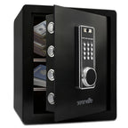 SereneLife 39L Tresor Für Zuhause, Safe- Feuerfest & Wasserdicht, Digitaler Wandtesor Möbeltresor mit Code & 2 Schlüsseln, Safe Box mit Doppelt gesichertes Alarmsystem für Wertsachen, Bargeld, Schmuck