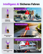 VANTRUE S1 PRO MAX 4K + 4K Dashcam Auto Vorne Hinten mit Dual STARVIS 2 Nachtsicht HDR, 24H Parkmodus Dash Cam, 5,8GHz WLAN GPS 360 Grad Auto Kamera, ADAS, LTE Optional, Sprachbefehl, 1TB Max