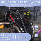 Fahrrad Alarme Elektrofahrzeug Alarm Wireless Vibration Alarm System mit Bewegungssensor Wasserdichter wiederaufladbarer Diebstahl Alarm für Ebikes Fahrrad Roller Auto