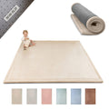 Hakuna Matte Wolkenweiche Spielmatte Baby 200x150x2,5cm, beige – Teppich für Kinderzimmer mit hochwertigem Memory-Schaum – Krabbelmatte Baby mit Rutschfester Unterseite – Krabbeldecke, Tatami Matte